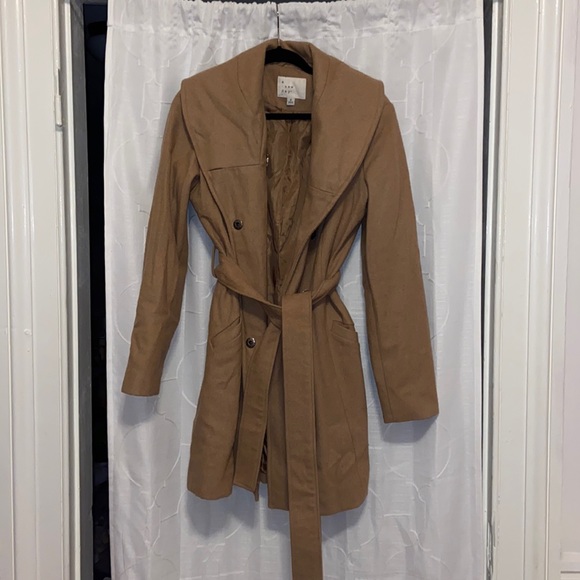 Wool Trench Style Coat - Picture 1 of 5